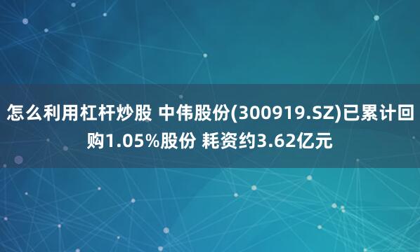 怎么利用杠杆炒股 中伟股份(300919.SZ)已累计回购1.05%股份 耗资约3.62亿元